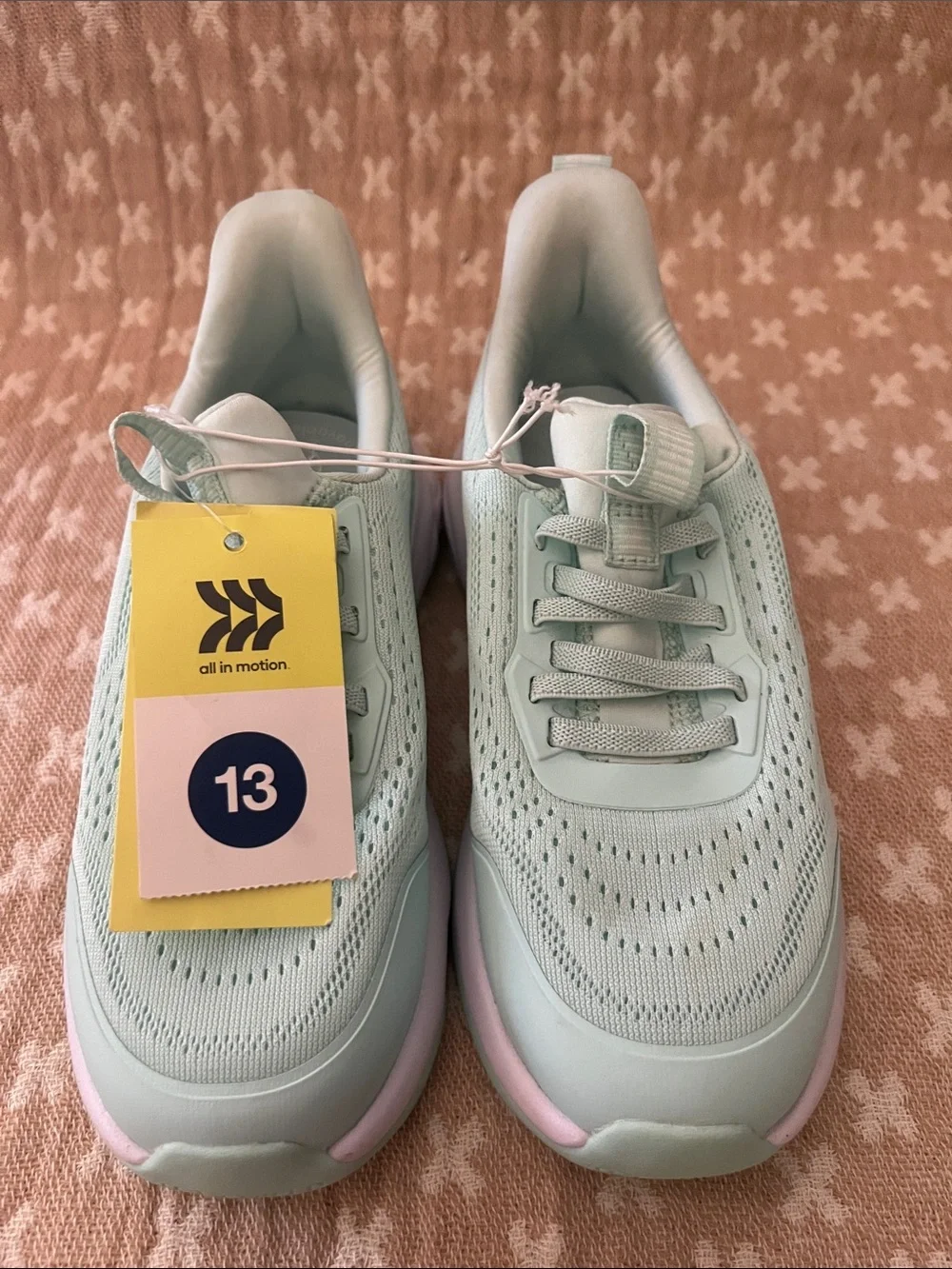 all in motion Light Mint and Pink Kids' Sneakers